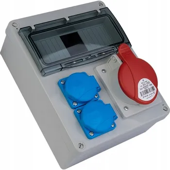 Rozvaděč ROZVODNICE ZÁSUVKOVÁ OKÉNKO SKŘÍŇ SILOVÁ TŘÍDA IP54 32A 5P