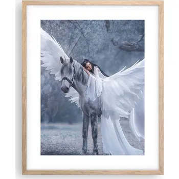 Obraz Obraz plakát na zeď v rámu světlý dub 40x50 abstrakce plakáty do obývacího pokoje