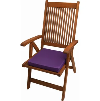 Podsedák Podsedák na židli 40x40x4 cm, polštář na sezení 4 kusy, fialový