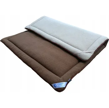 Prostěradlo MATRACE VLNĚNÁ 140x200 MERINO HNĚDÁ + BÉŽOVÁ MP3