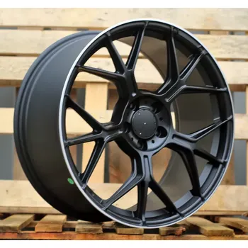 Alu kolo Alu kola Racing Line FBX120, 19x8.5 5x112 ET38, černá matná + leštěný límec vhodné pro Mercedes GLE Coupe (do 2019), Mercedes S W222 (2014-2020)
