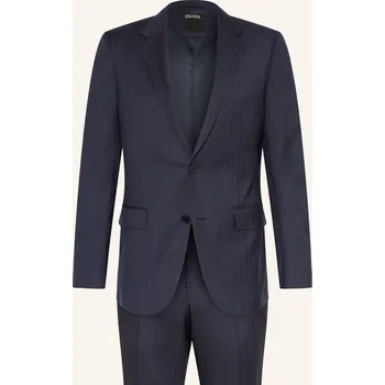 Pánské sako Zegna Pánský Oblek Extra Slim Fit, tmavě modrá, 98