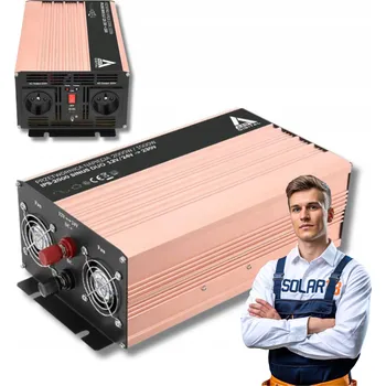 Měnič napětí AZO měnič napětí napětí DUO 12V 24V 230V 2000W SINUS IPS