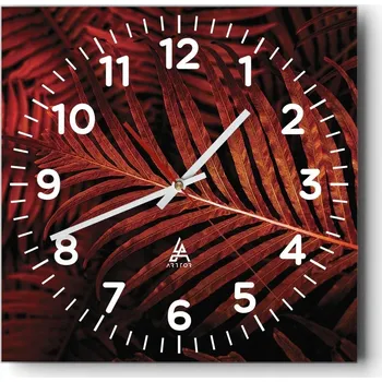 Hodiny Kuchyňské nástěnné hodiny 30x30 Abstrakce Skleněné hodiny do obýváku Moderní Tiché