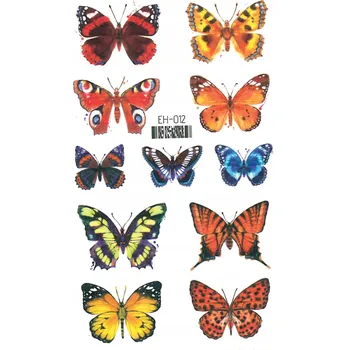 Odstranitelné tetování Smyvatelné tetování pro děti MOTÝLI EH012