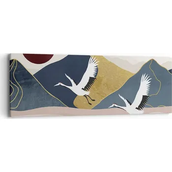 Obraz Obraz na plátně do obývacího pokoje ložnice 90x30 abstrakce foto obrazy na zeď