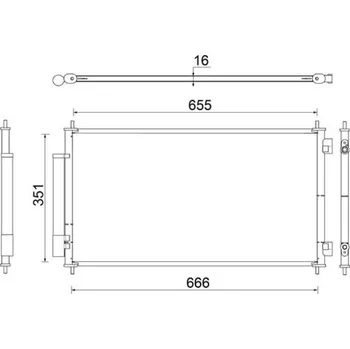 Výparník klimatizace Kondenzátor, klimatizace MAHLE AC 811 000S