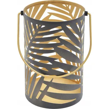 Lucerna AŽUROVÁ LUCERNA ČERNÁ 19,5 cm