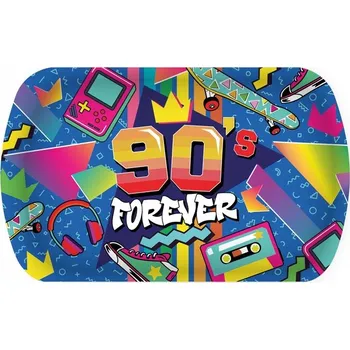 PLASTOVÝ PODNOS DISCO PARTY 90. LÉTA 39X24 CM