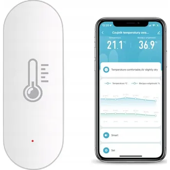 Centrální jednotka pro chytrou domácnost Oválný senzor teploty a vlhkosti TUYA Zigbee