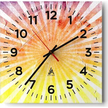 Hodiny Kuchyňské nástěnné hodiny 30x30 Vintage Skleněné hodiny do obýváku Moderní Tiché