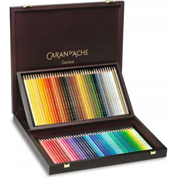 Kresba Akvarelové pastelky "Prismalo", 80 barev, šestihranné, dřevěný box, CARAN D