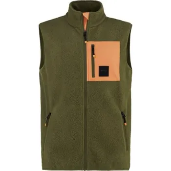 Pánská bunda Pánská fleecová vesta Bula BASECAMP 2.0 M Khaki, Oranžová