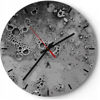 Hodiny Nástěnné hodiny do kuchyně 30x30 Kompozice Skleněné hodiny do obýváku Tiché