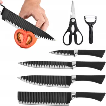 Kuchyňský nůž Sada kuchyňských nožů s příslušenstvím nože kuchyňské nůžky škrabka 6 ks