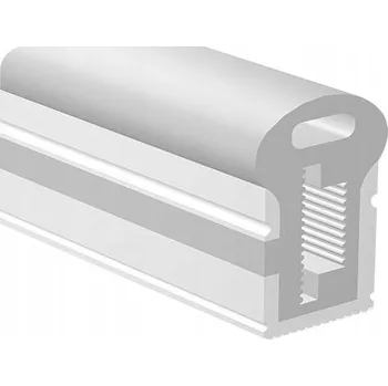 LED osvětlení Silikonová boční trubice B0816 BÍLÁ Flex LED hadice Silikon pro COB pásky 8mm