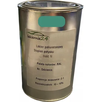 Lak na dřevo Barva Polyuretanová průmyslová barva, polyuretanový lak 1l lesk 2:1 RAL 6033