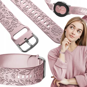 Řemínek na hodinky Řemínek ChronSmarta pro hodinky Amazfit GTS 2 3 4 2e mini Neo Zepp s květinovým vzorem