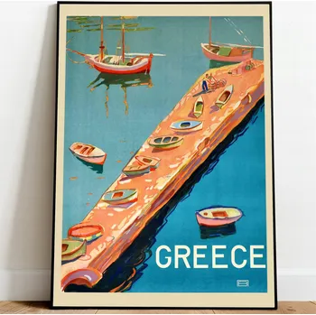 Obraz Plakat Podróżniczy Podróże Vintage bez rámu 29,7 x 42 cm