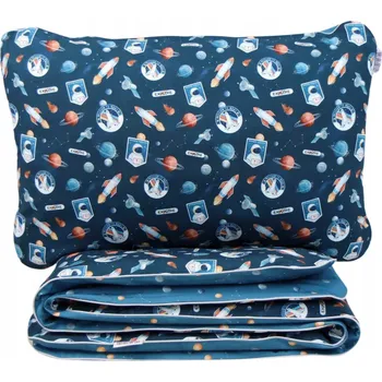 Povlečení SADA POVLEČENÍ Mise na Mars Granát 160x200 cm + 50x60 cm