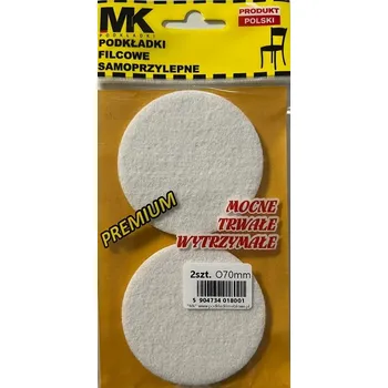 Prostěradlo Prémiové filcové podložky Ø70 bílé