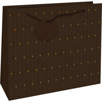 Dárková taška Dárková taška reliéfní velká Hnědá