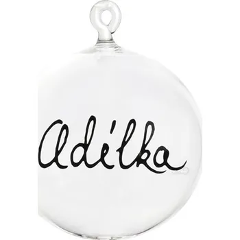 GLASSOR Čirá baňka se jménem se skleněným očkem