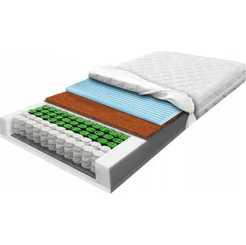 Matrace Matrace H3 H4 tvrdá 90x190 kokosová masážní HR konturovací pěna 20 cm