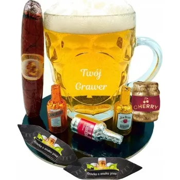 Sklenice PIVNÍ SKLENICE + GRAVÍROVÁNÍ na Den chlapců Valentýna Narozeniny dárek k pivním bonbóny krówki