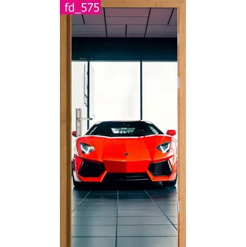 Fototapeta OZDOBNÁ NÁLEPKA / FÓLIE NA DVEŘE SPORTOVNÍHO AUTA