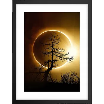 Obraz Obraz plakát v černém rámu do obýváku 30x40 slunce foto plakáty na zeď