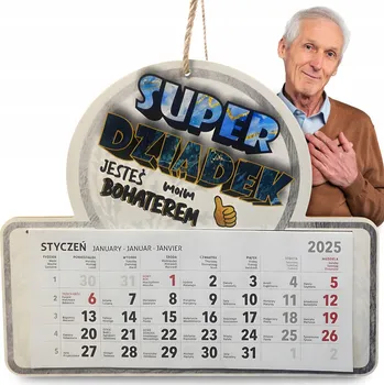 Kalendář KALENDÁŘ PRO DĚDEČKA NÁSTĚNNÝ 2025 KE DNI DĚDEČKŮ DÁREK K SVÁTKŮM