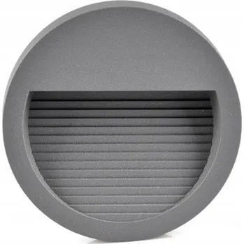 Schodišťové svítidlo Polux 3 W integrovaný LED zdroj 9,5 cm šedé