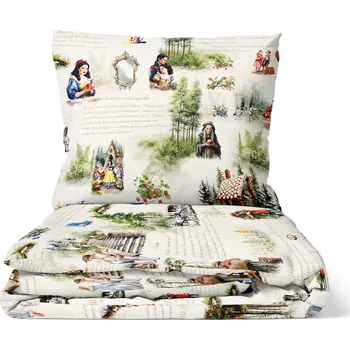 Povlečení DARRÉ Pohádkové vyprávění bílé 140 x 220 cm