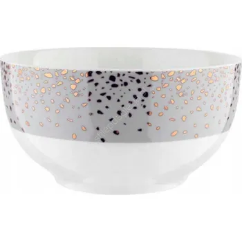 Salátová Mísa Spots grey s puntíky, 13 cm