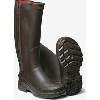 Pánské holínky SOLOGNAC Pánské lovecké hřejivé holínky na zip 540 41 KAŠTANOVÁ