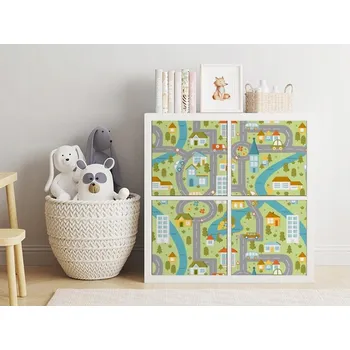 Fototapeta Nálepka IKEA KALLAX – Ulice na předměstí