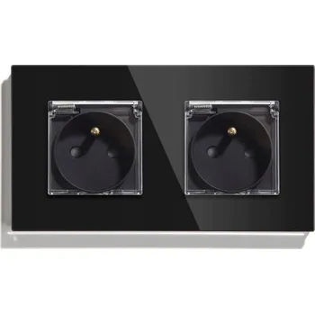 Elektrická zásuvka Černá Elektrická Zásuvka do zdi BSEED