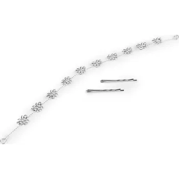 Štrasová ozdoba / čelenka do vlasů Varianta: 1 crystal motýl, Balení: 1 ks