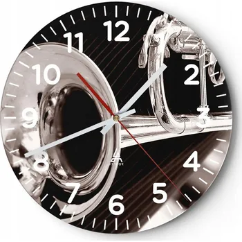 Hodiny Kuchyňské nástěnné hodiny 30x30 Hudba Moderní skleněné hodiny do obýváku Tiché