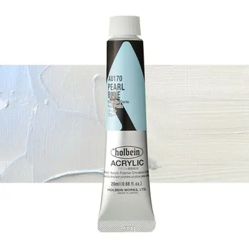 Vodová barva Akrylová barva Holbein Heavy Body - Pearl Blue Balení: 20 ml