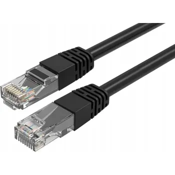 Síťový kabel Patchcord Klanet U/UTP 6 RJ45 / RJ45 10 m černý