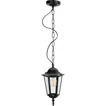 Venkovní osvětlení Závěsná zahradní LAMPA černá VENKOVNÍ lucerna IP54 stylová E27