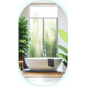 Zrcadlo Zrcadlo Tulup nástěnné ovál 580 x 1000 mm