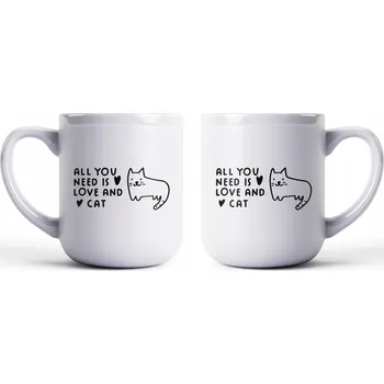 Hrneček Všechno, co potřebuješ, je láska a kočka
