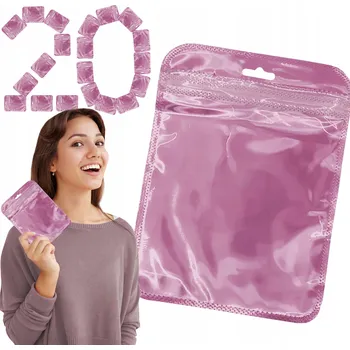 Sáček na potraviny Sada: 20x malý zip sáček 12,5 x 17 cm barevný pevný pytlík