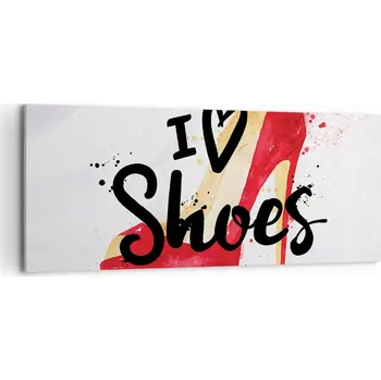 Obraz Obraz na plátně do obýváku, ložnice 120x50 podpatky foto obrazy na zeď