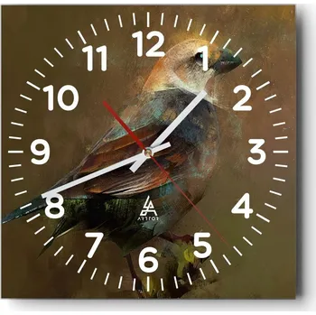 Hodiny Kuchyňské nástěnné hodiny 30x30 Abstrakce Skleněné hodiny do obýváku Moderní Tiché