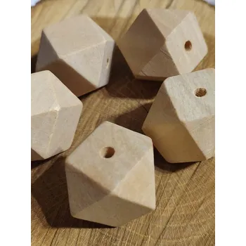 Korálek Dřevěné korálky nelakované 30x30 mm