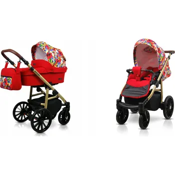 Kočárek Dětský kočárek 2v1 BabyLux Aspero ALU - hluboký kočárek a sportovní verze